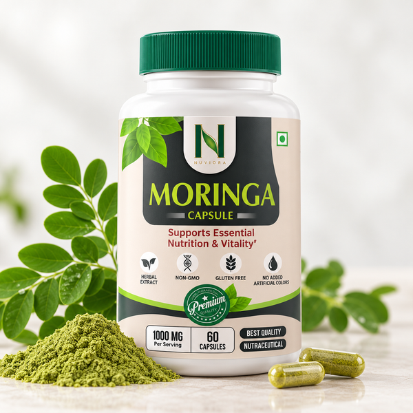 Nuviora Plant-Based Moringa Capsules – 1000mg | 60 Capsules